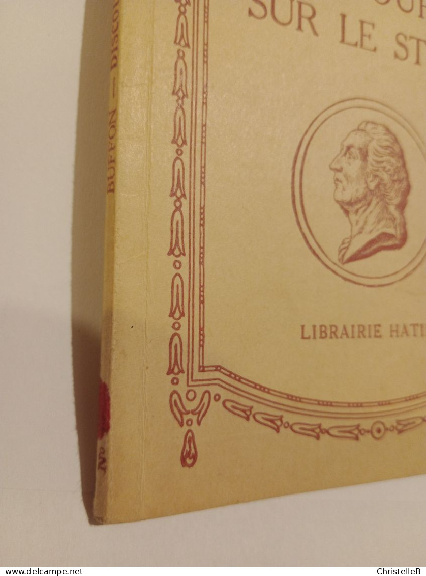 "Discours Sur Le Style", De Buffon, Coll. Les Classiques Pour Tous, N°17, Librairie Hatier - 1901-1940