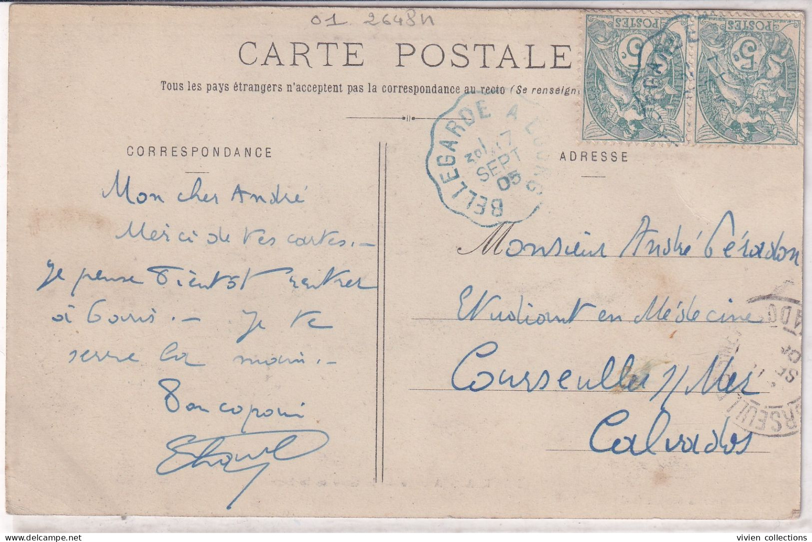 Nantua (01 Ain) Avenue De La Gare Et Le Signal - édit. Vialatte Circulée Convoyeur En Bleu Bellegarde à Bourg 1905 - Nantua