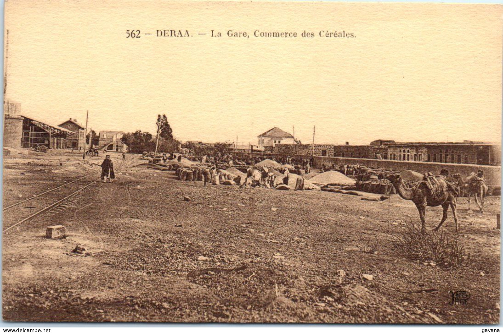 DERAA - La Gare, Commerce Des Céréales - Syrien