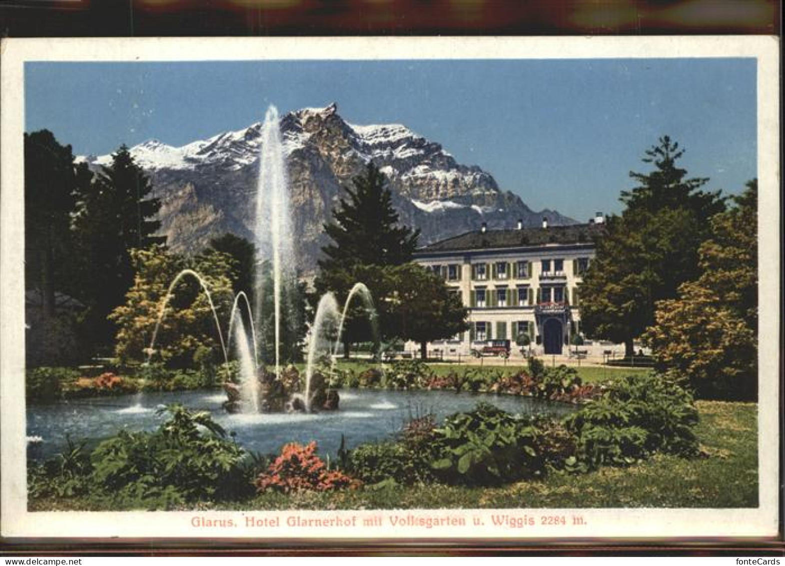 11303906 Glarus GL Hotel Glarnerhorf Volksgarten Brunnen Wiggis Glarus - Other & Unclassified