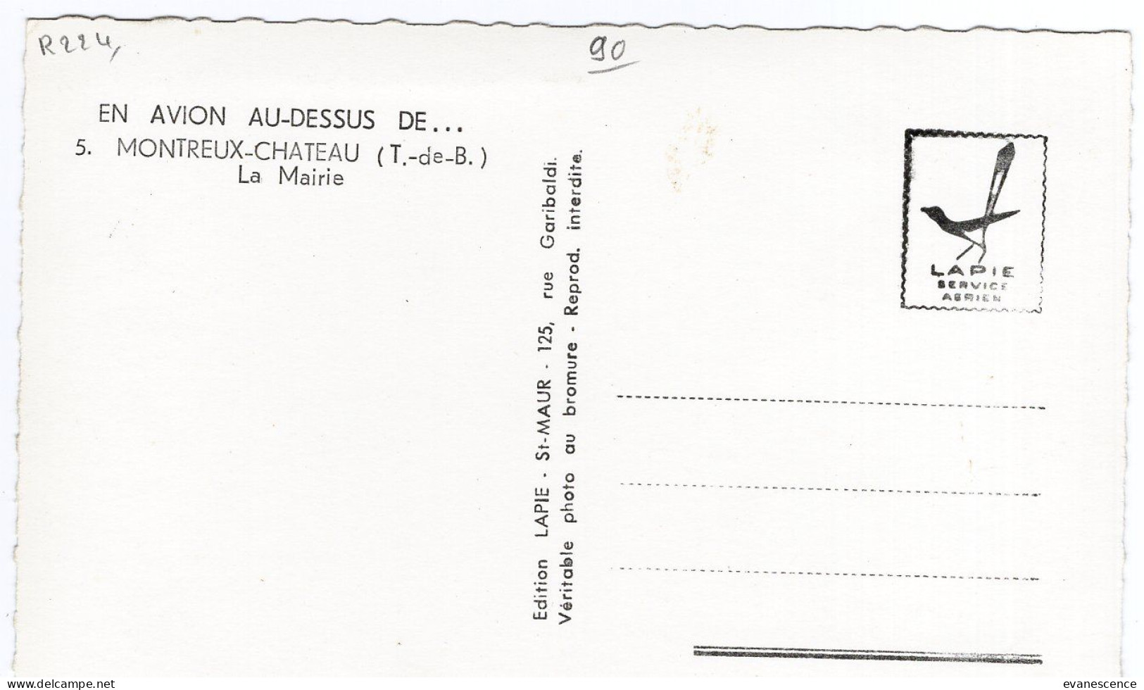 Montreux Le Chateau  : Semi Moderne Petit Format  ///  Ref. Mai 24 ///  N° 29.765 - Altri & Non Classificati