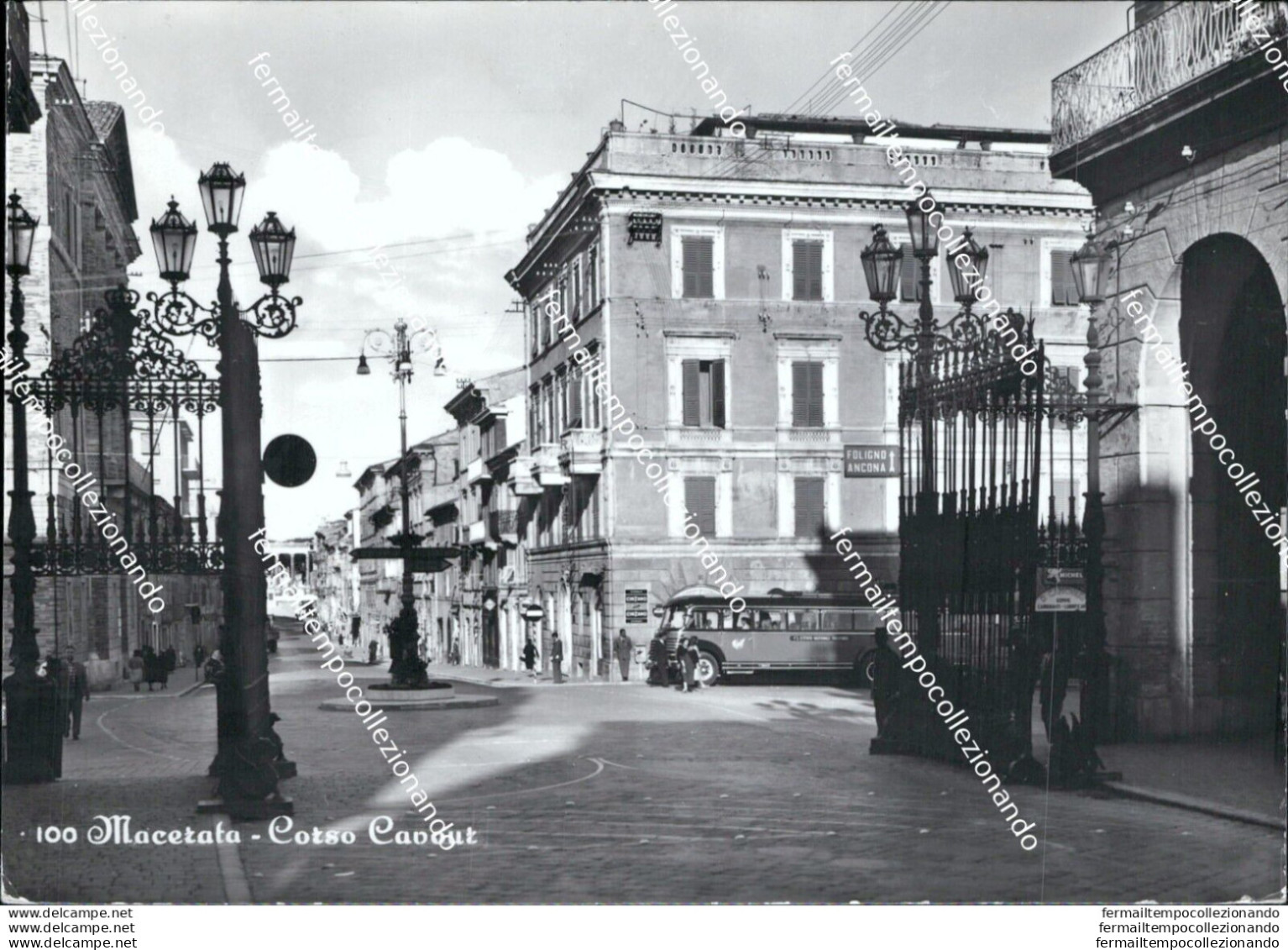At363 Cartolina Macerata Citta' Corso Cavour - Macerata