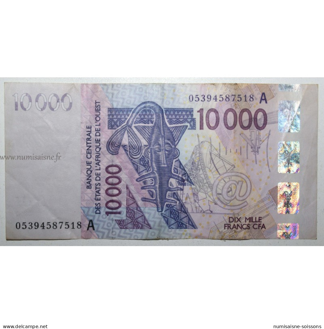 ÉTATS DE L'AFRIQUE DE L'OUEST - CÔTE D'IVOIRE - PICK 118 A C - 10.000 FRANCS 2005 - TB - Côte D'Ivoire