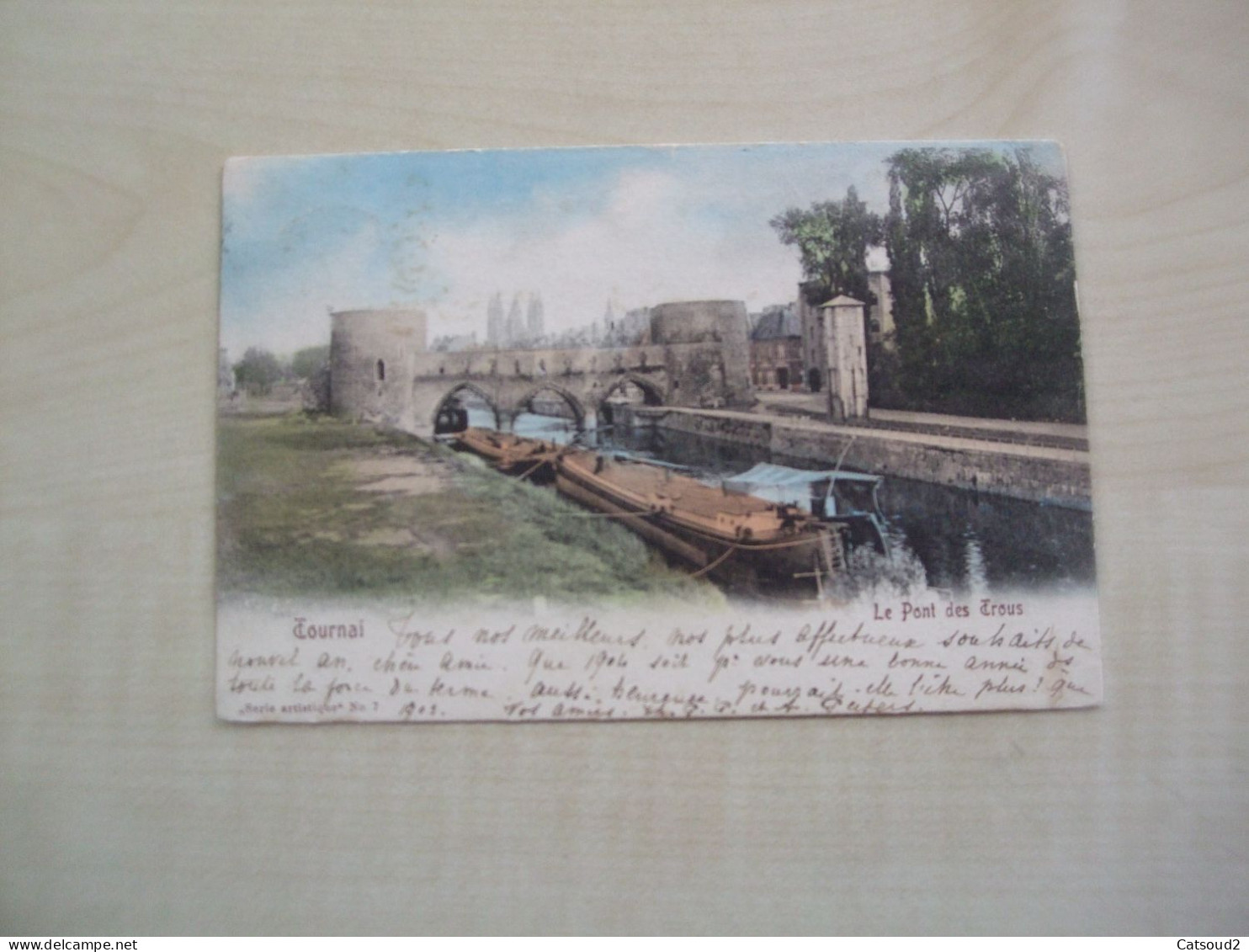 Carte Postale 1903 TOURNAI Le Pont Des Trous - Tournai