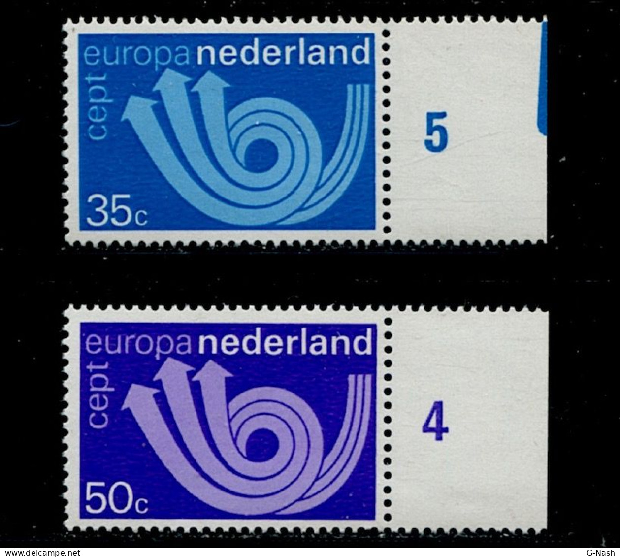 PAYS-BAS - (1973) Timbres Europa Neufs ** N° 982/983 - Unused Stamps