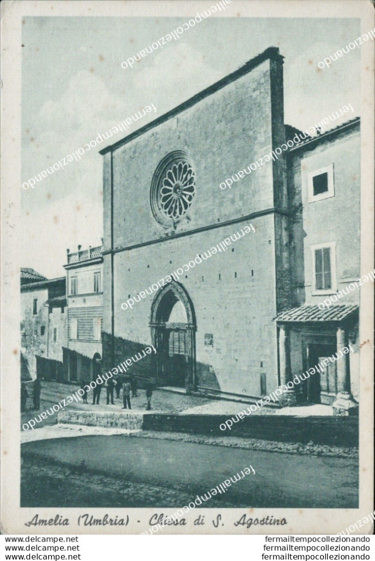 Ae650 Cartolina Amelia Chiesa Di S.agostino   Provincia Di Terni - Terni