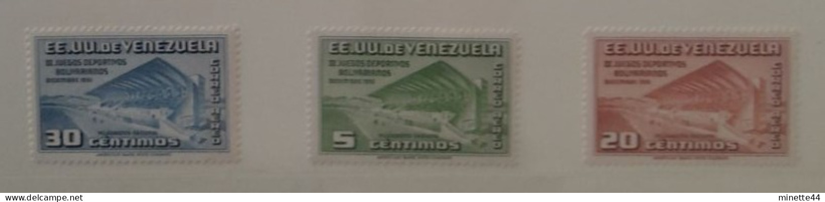 VENEZUELA 1951  MNH** 4 STAMPS FULL SET  FOOTBALL FUSSBALL SOCCER CALCIO VOETBAL FUTBOL FUTEBOL FOOT FOTBAL - Unused Stamps