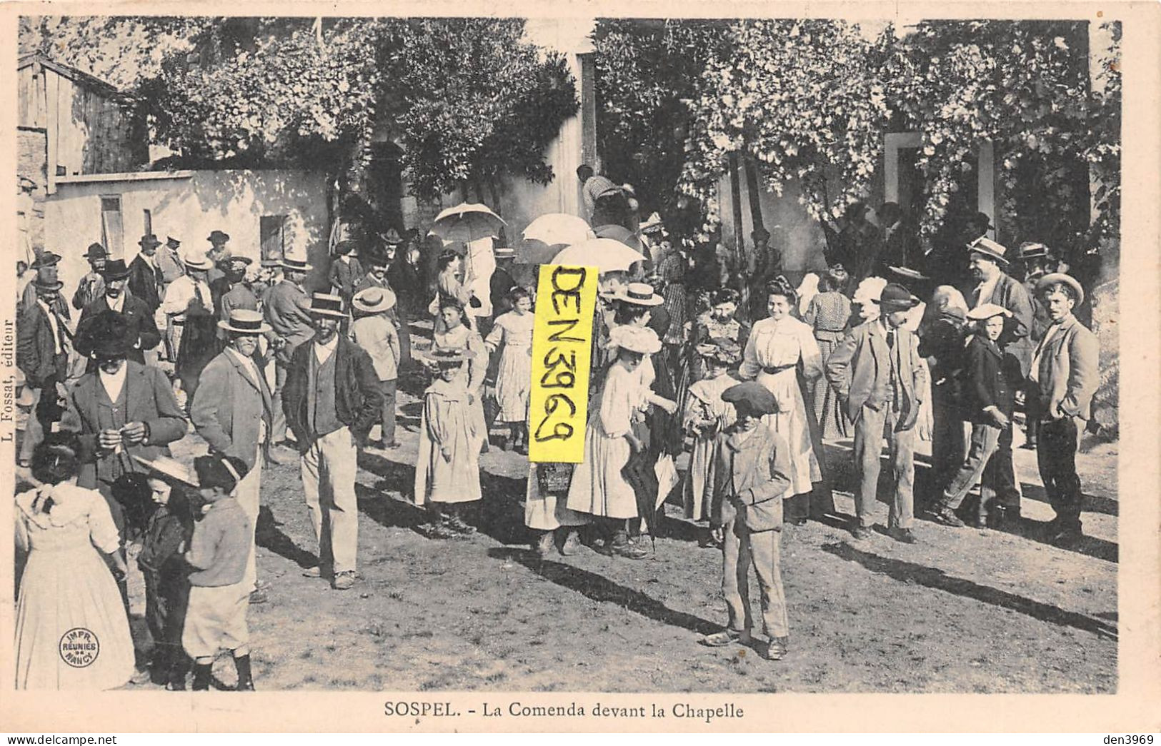 SOSPEL (Alpes-Maritimes) - La Comenda Devant La Chapelle - Voyagé 1907 (2 Scans) - Sospel