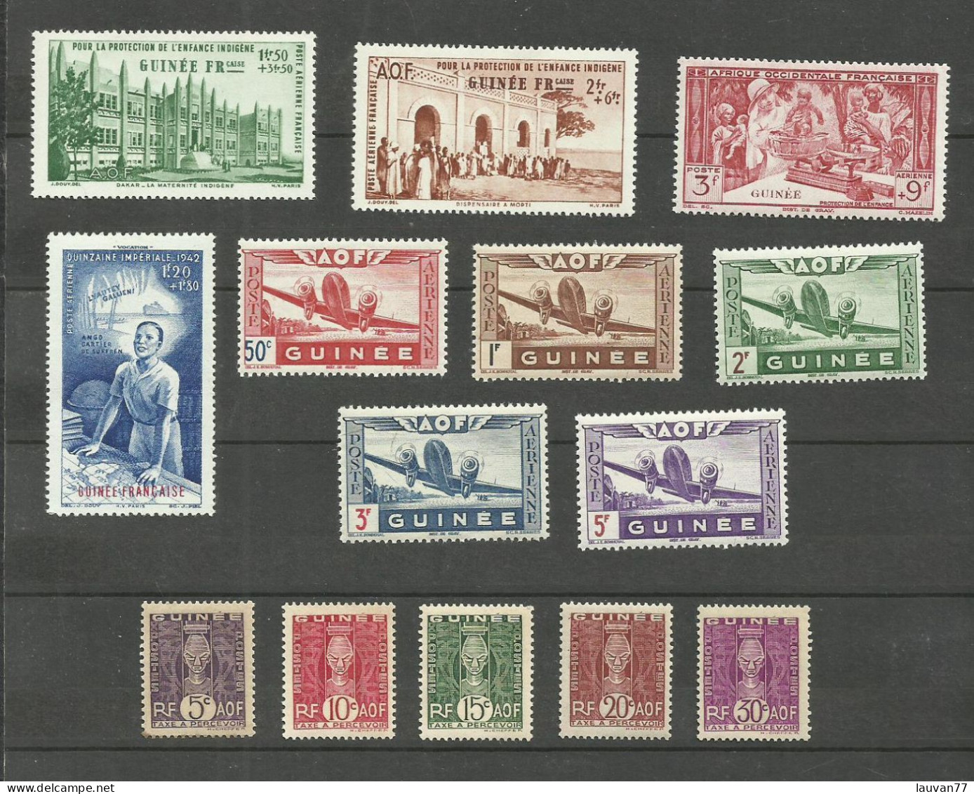 GUINEE POSTE AERIENNE N°6 à 14 Neufs** Cote 5.50€ (Taxe 26 à 30 Offerts) - Unused Stamps