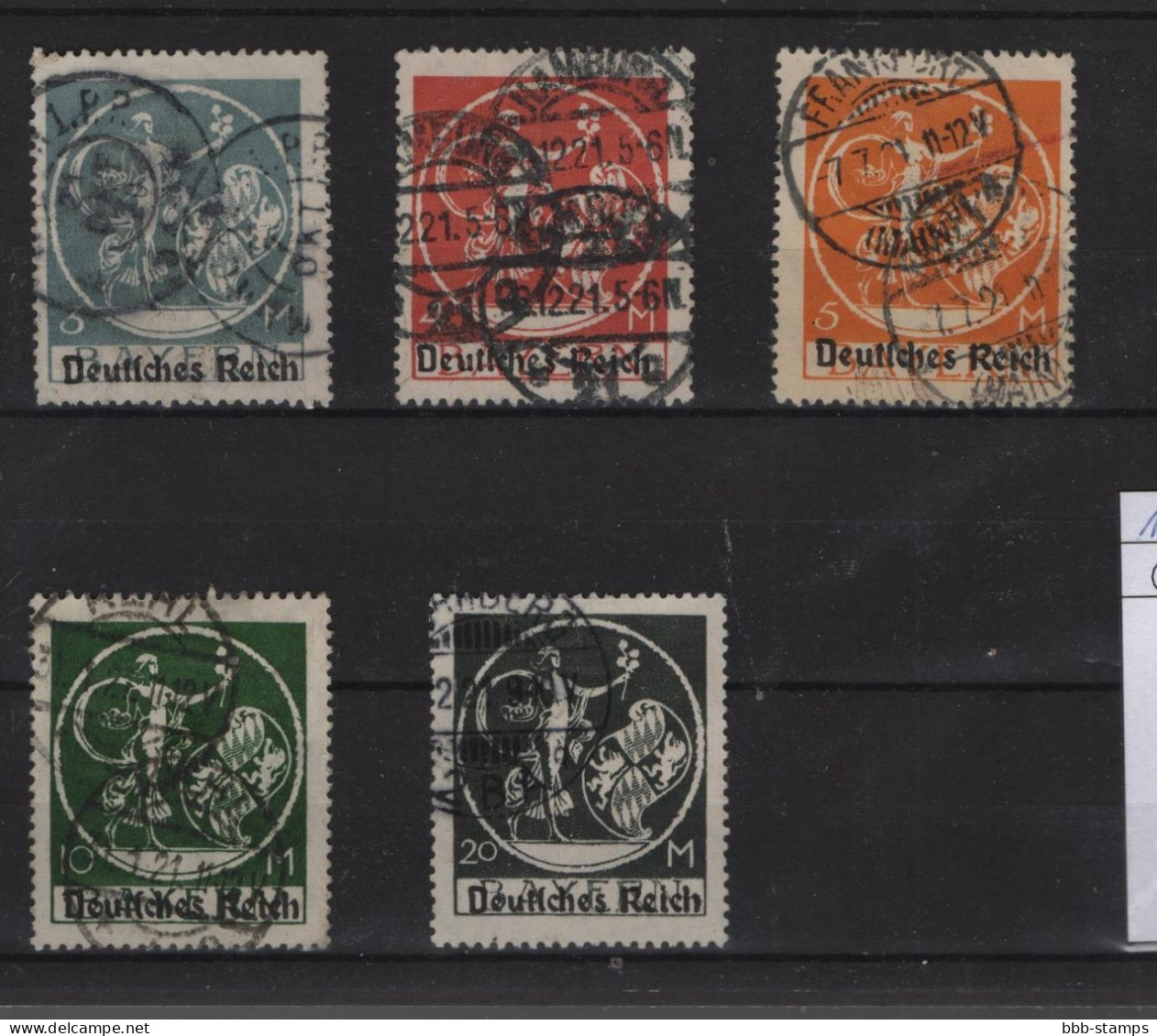 Deutsches Reich  Michel Kat.Nr. Gest 134/138 - Used Stamps