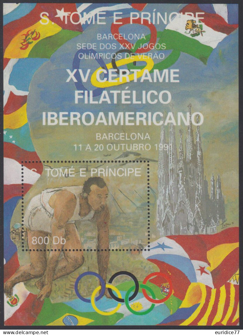 Sto. Tome & Principe 1991 - Olympic Games Barcelona 92 Gold Mnh** - Sommer 1992: Barcelone