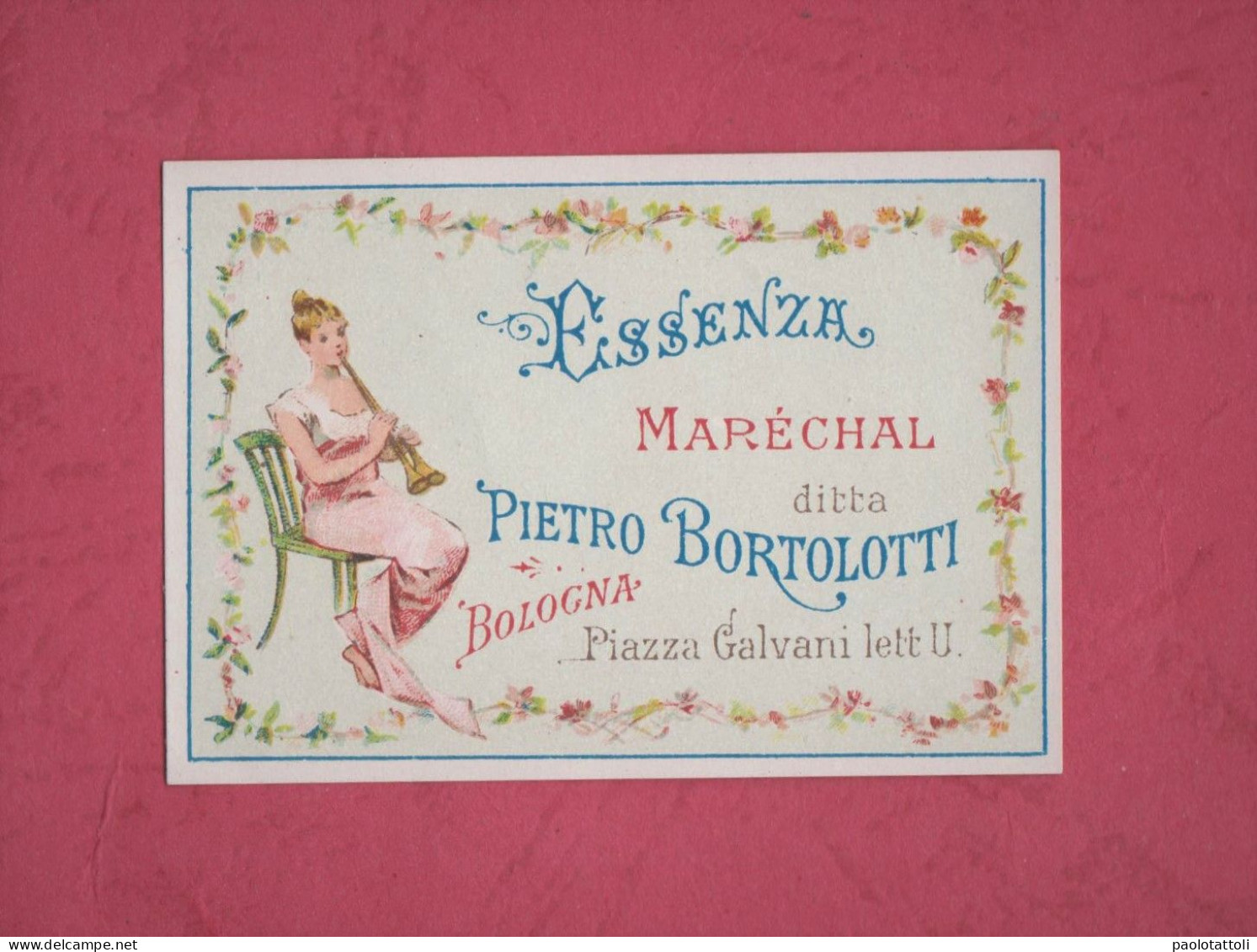 Label Brand New-etichetta Nuova-eitquette Neuf- Essenza Marechal, Pietro Bortolotti, Bologna. First 900's 67mm X 46mm - Etiketten
