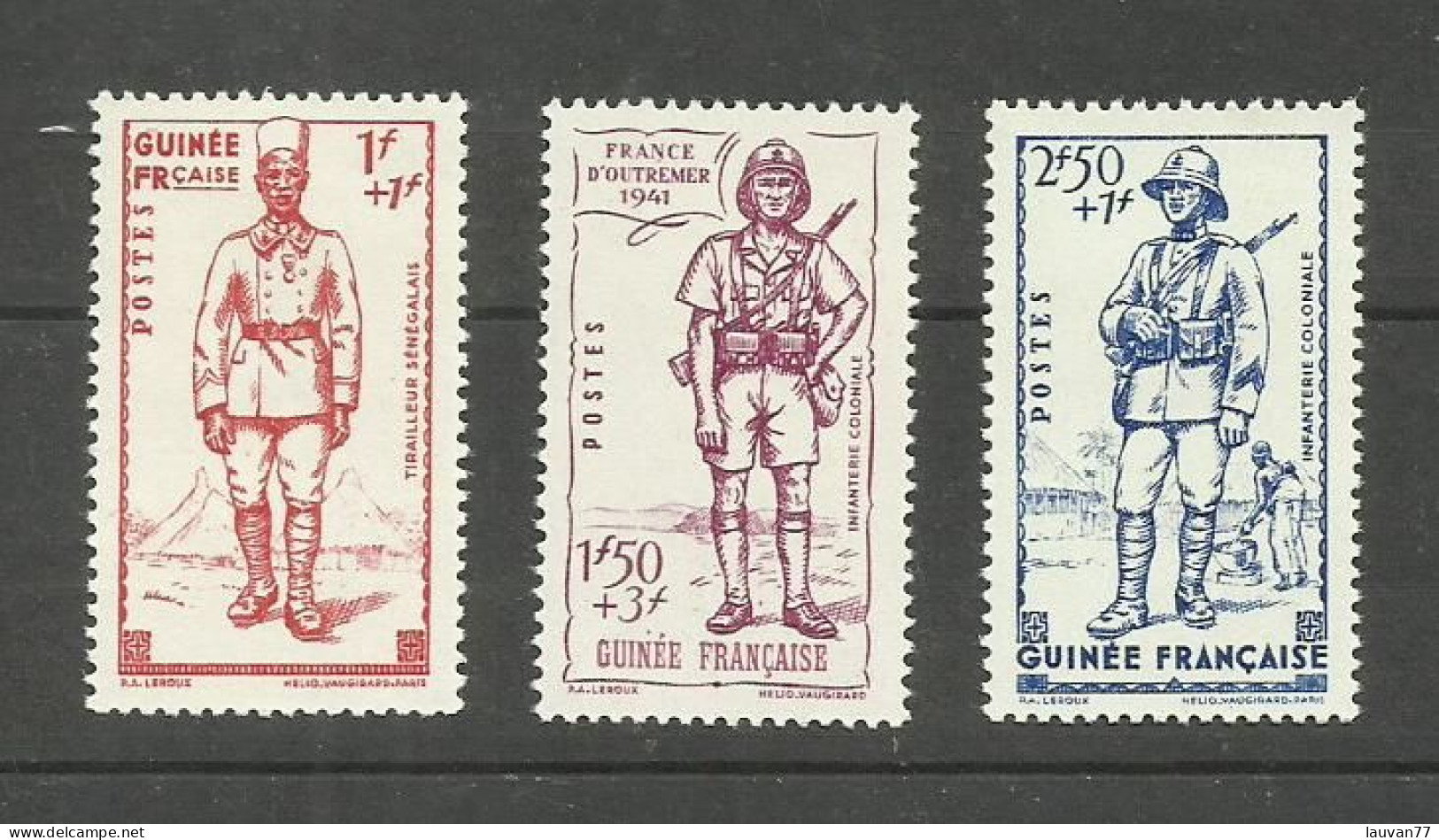 GUINEE N°169 à 171 Neufs** Cote 4.50€ - Unused Stamps