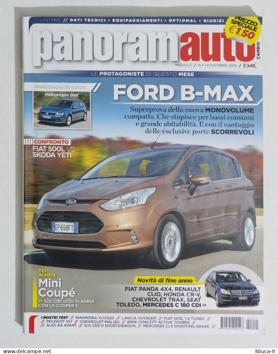 54670 Panoramauto A. 2012 N. 11 - Ford B-Max - Test Prova Varie Auto - Engines