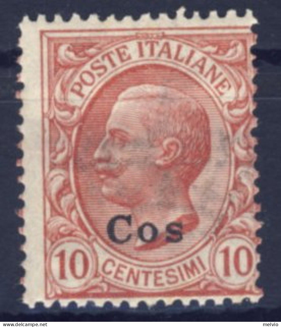1912-Cos (MNH=**) 10c. Effige Vittorio Emanuele Catalogo Sassone Euro 15 - Aegean (Coo)