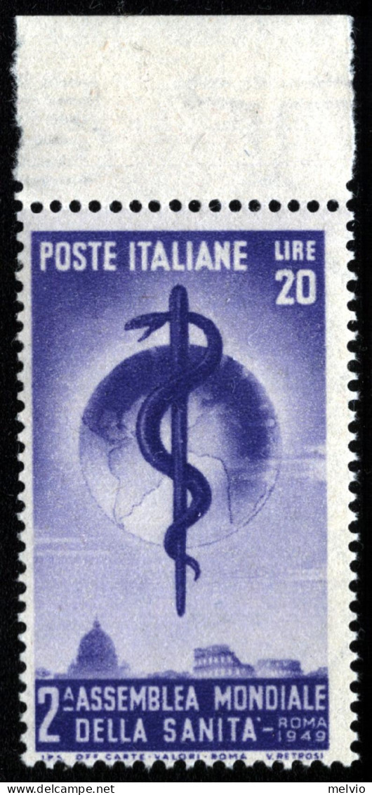 1949-Italia (MNH=**) L.20 Sanita' - 1946-60: Neufs