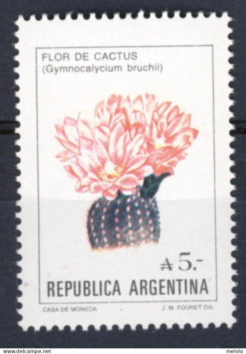 1987-Argentina (MNH=**) Alto Valore Cactus - Ungebraucht