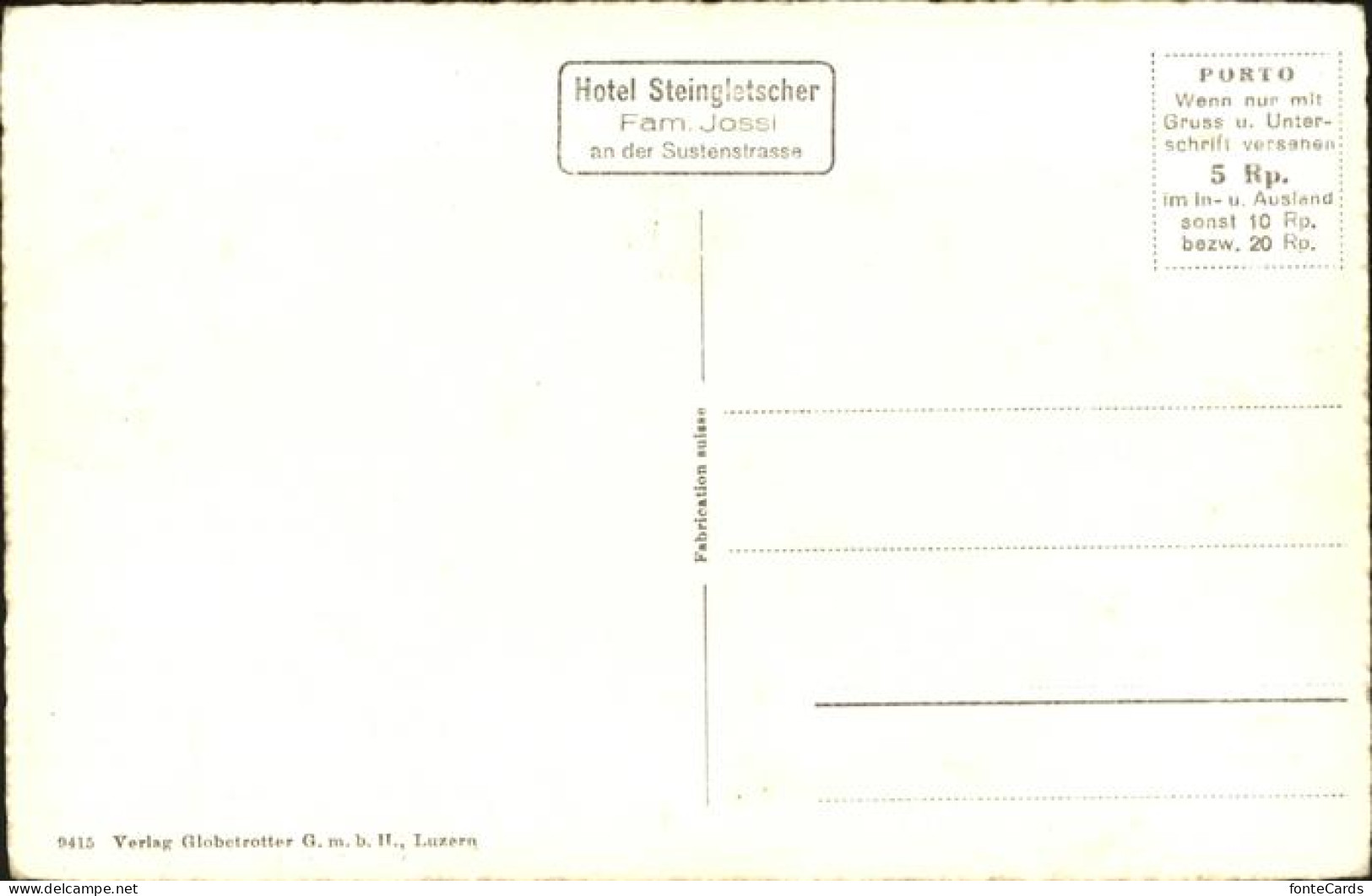 11303633 Sustenstrasse Kurve Wendeplatte Hotel Steingletscher Sustenstrasse - Other & Unclassified