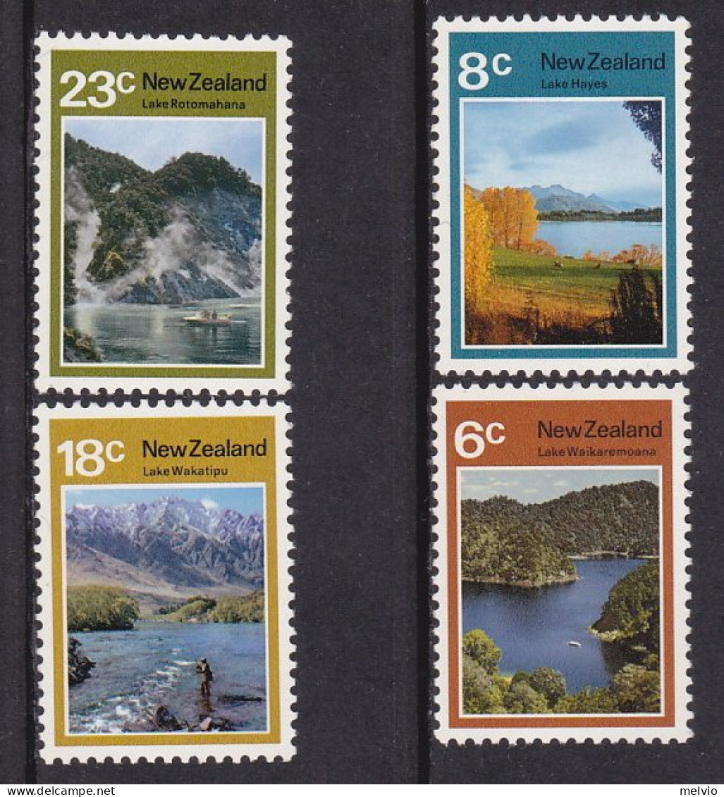 1972-Nuova Zelanda (MNH=**) S.4v."Vedute Di Laghi Neozelandesi" - Other & Unclassified