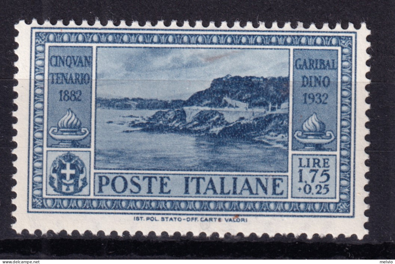 1932 GARIBALDI Lire 1,75 Nuovo Traccia Linguella - Mint/hinged