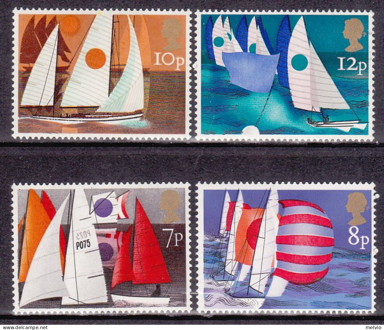 1975-Gran Bretagna (MNH=**) S.4v."sport,vela" - Unused Stamps