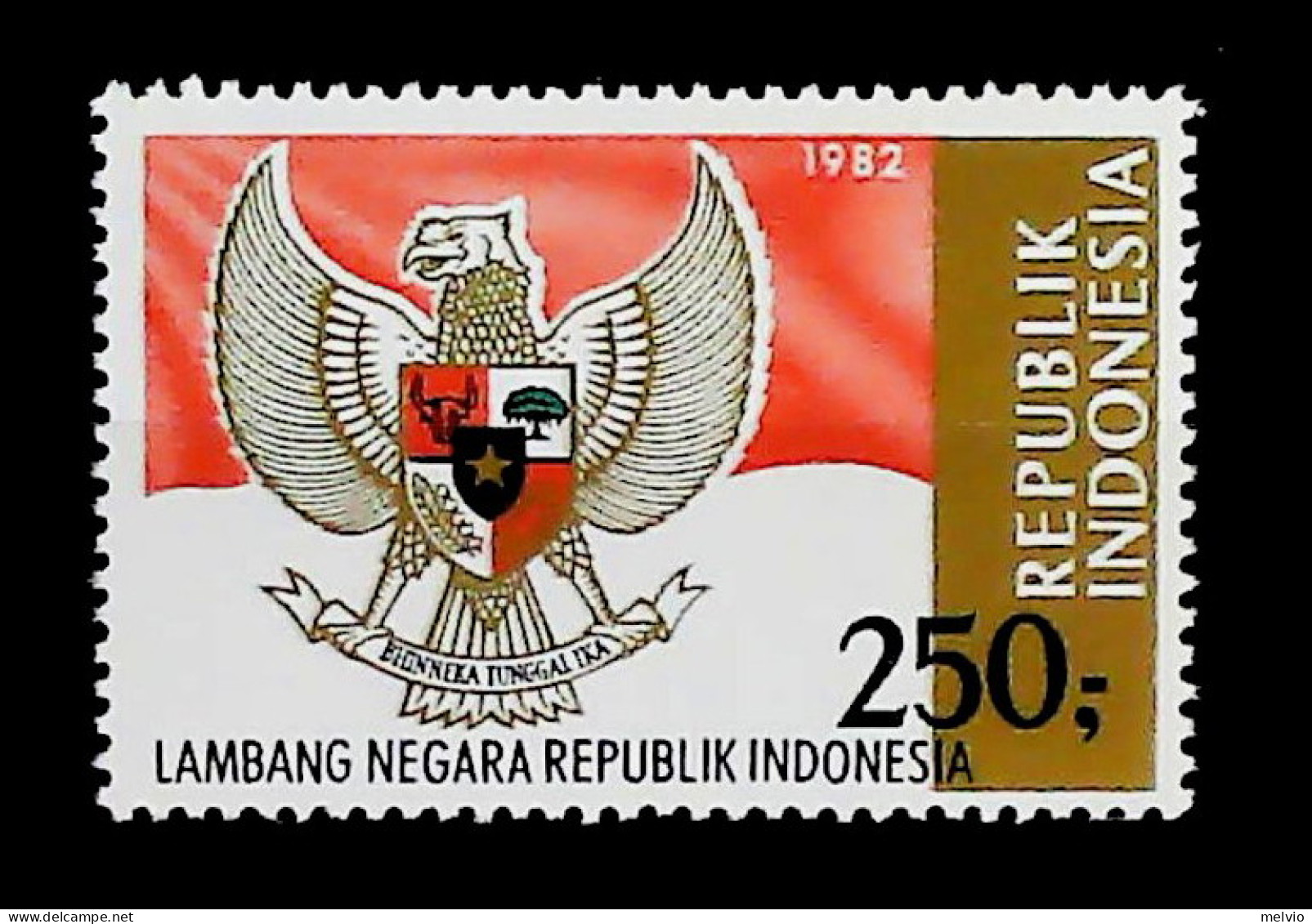 1982-Indonesia (MNH=**) Lambang Negara - Indonesien