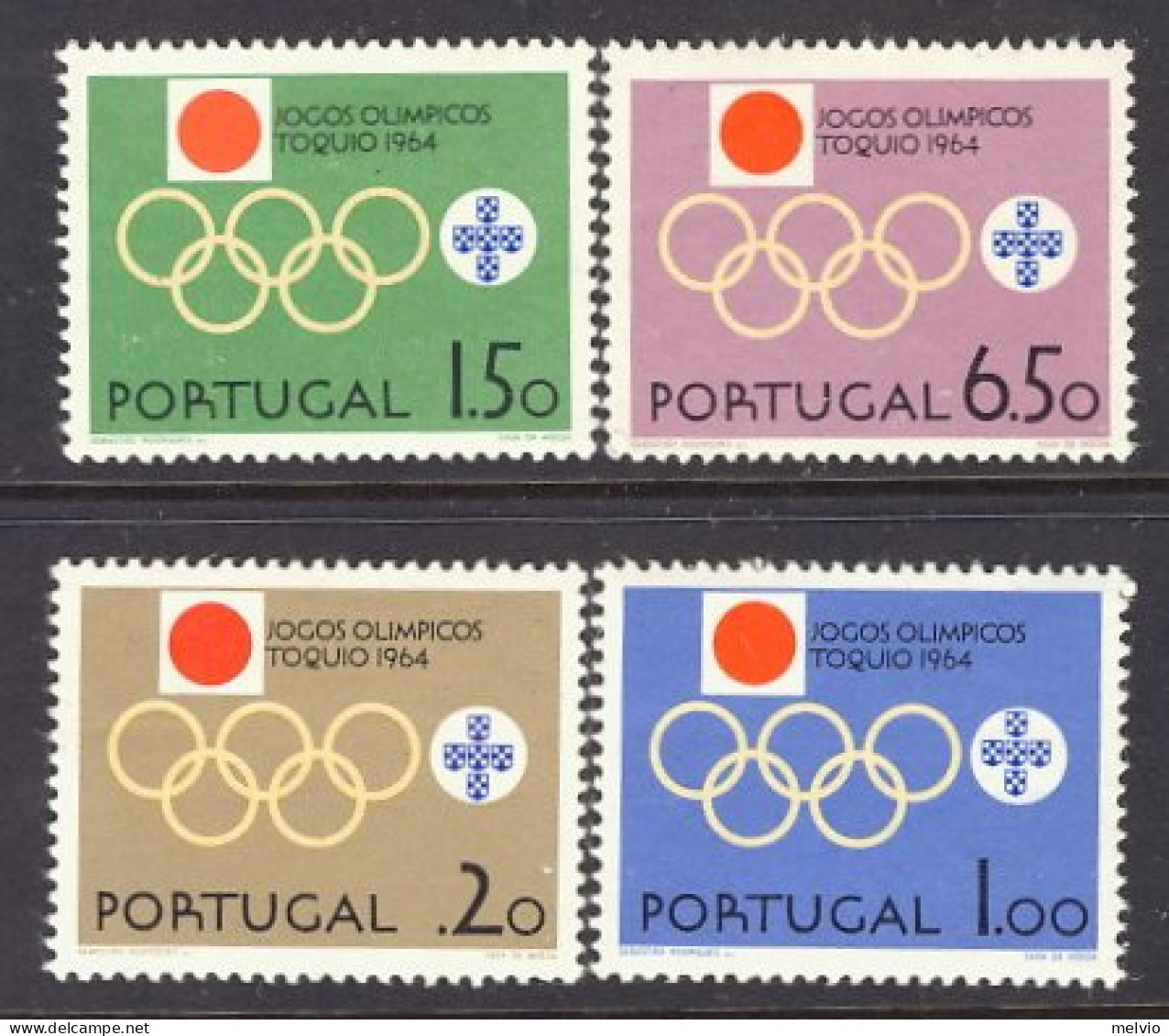 1964-Portogallo (MNH=**) S.4v." Olimpiadi Di Tokyo" - Other & Unclassified