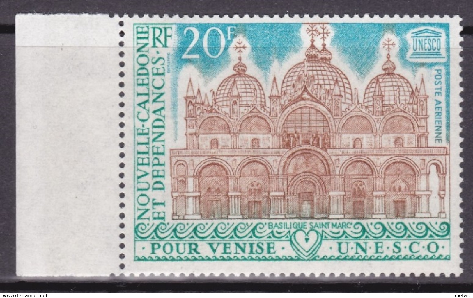 1972-Nuova Caledonia (MNH=**)posta Aerea S.1v."Unesco,salvaguardia Di Venezia Ba - Ungebraucht