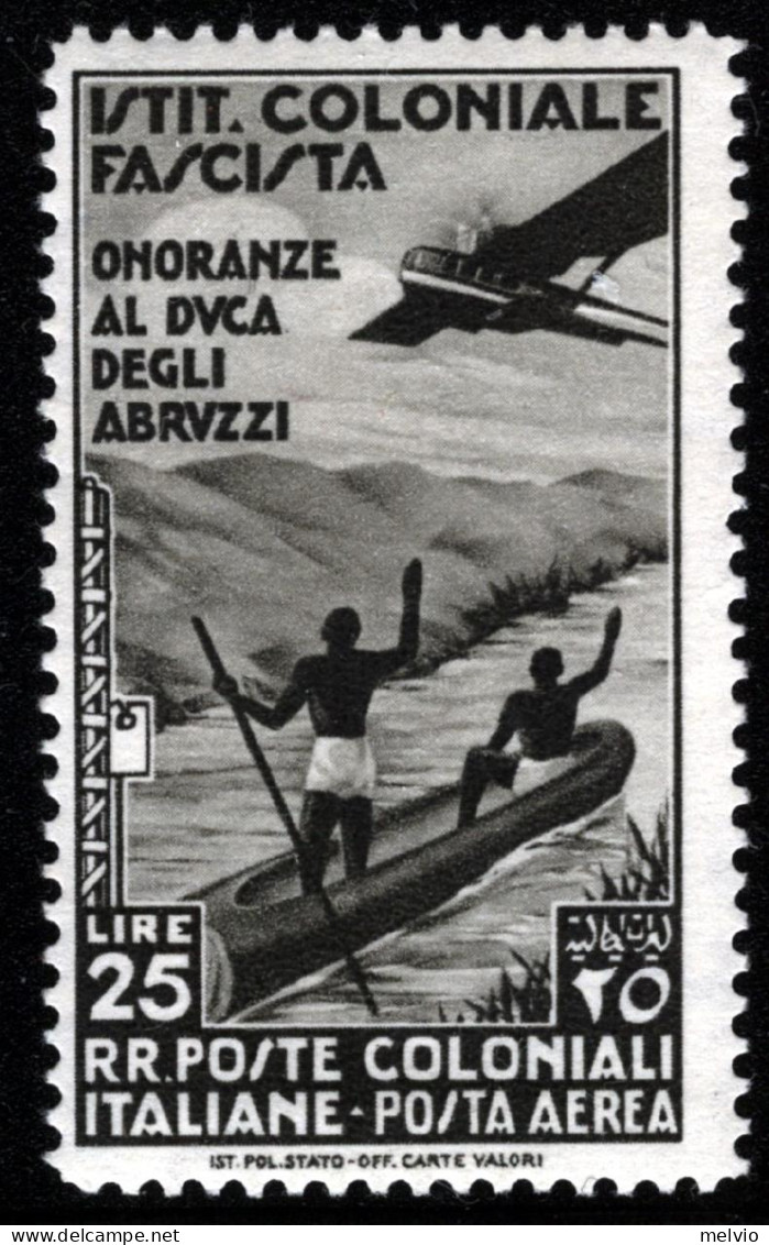 1934-Emissioni Generali (MNH=**) PA. L.25 Onoranze Duca Degli Abruzzi - General Issues