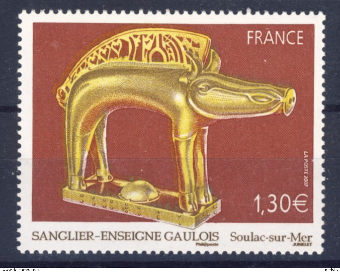 2008-Francia (MNH=**) Serie 1 Valore Sanglier - Ongebruikt