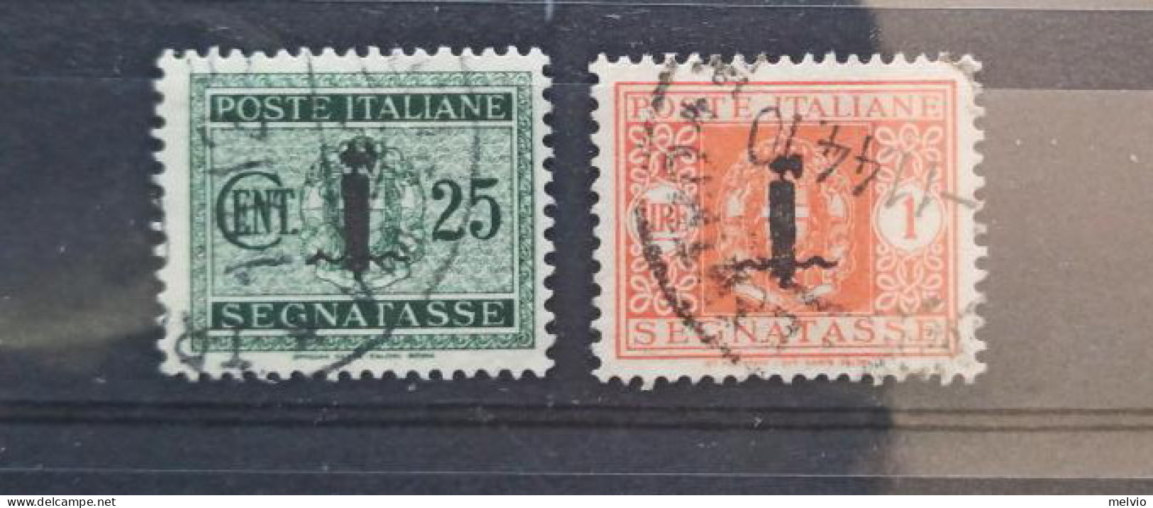 1944-Italia (O=used) RSI Segnatasse Due Valori - Oblitérés