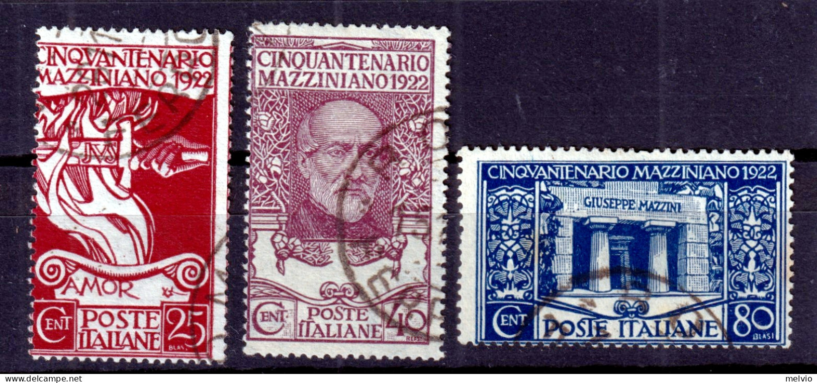 1922- MAZZINI Serie Completa Usata - Used