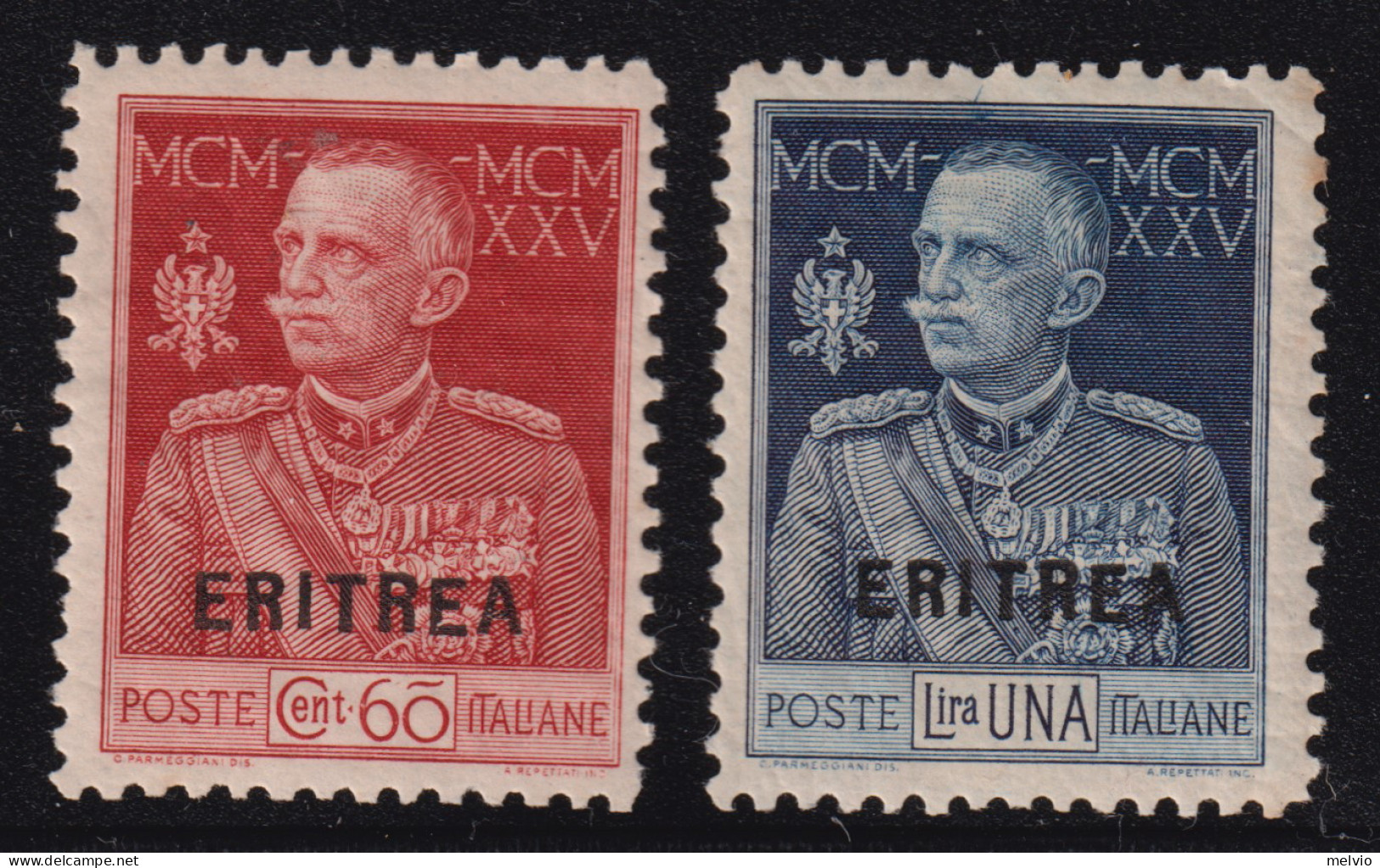 1925/26-Eritrea (MNH=**) 2 Valori Giubileo (96/7) - Eritrea