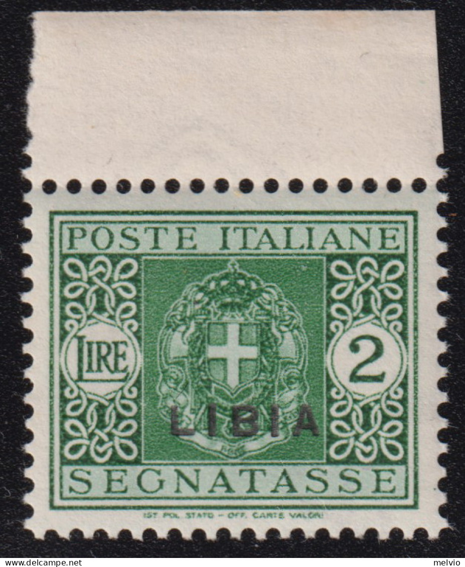 1934-Libia (MNH=**) Segnatasse L.2 Verde - Libya