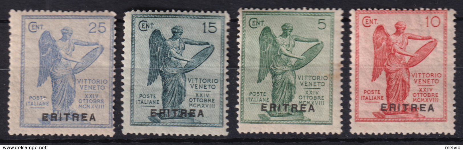 1922-Eritrea (MNH=**) Serie 4 Valori Vittoria (50/3) - Eritrea
