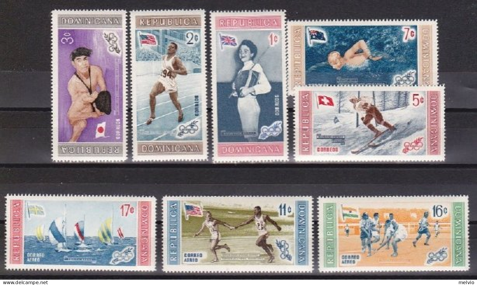 1961-Guinea (MNH=**) S.6v."Antilope" - Guinée (1958-...)