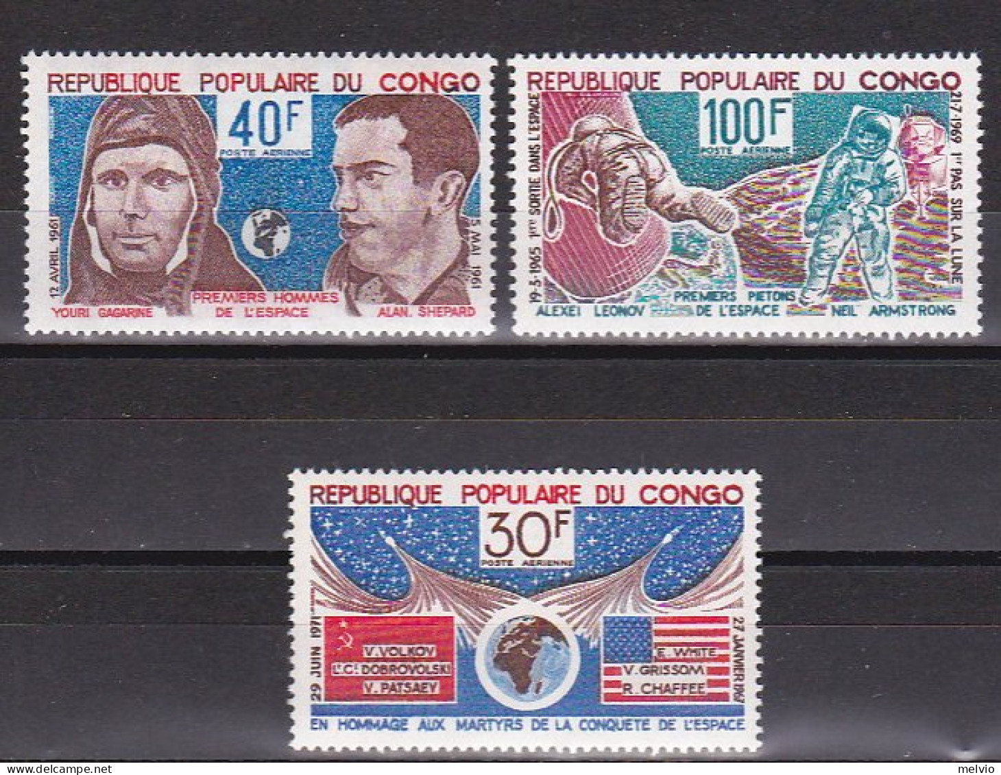 1961-Corea Del Nord (MNH=**) S.2v."Gagarin E Vostok 1" - Korea (Nord-)