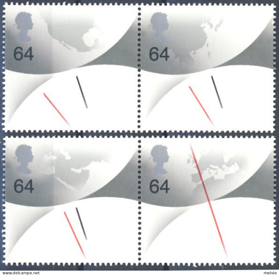 1999-Gran Bretagna (MNH=**) S.4v."Cronometrando Il Millennio" - Unused Stamps
