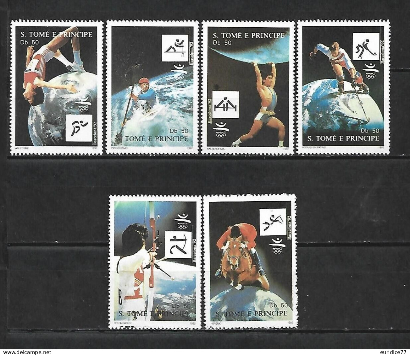 Sto. Tome & Principe 1992 - Olympic Games Barcelona 92 Gold Mnh** - Summer 1992: Barcelona