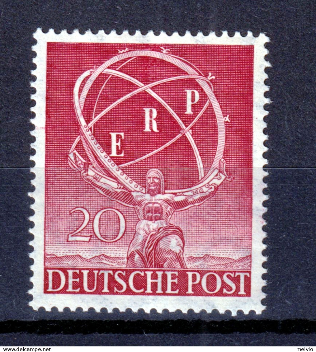 1950 (MNH=**) GERMANIA BERLINO In Onore E.R.P. P.20 Nuovo Gomma Originale Ed Int - Unused Stamps