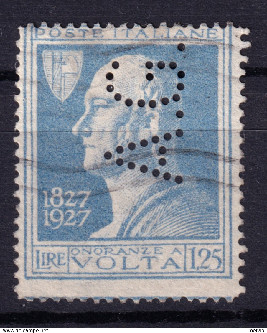 1927 Circa PERFIN A.G. (A. Grioni) Su Volta Lire 1,25 Usato - Usados