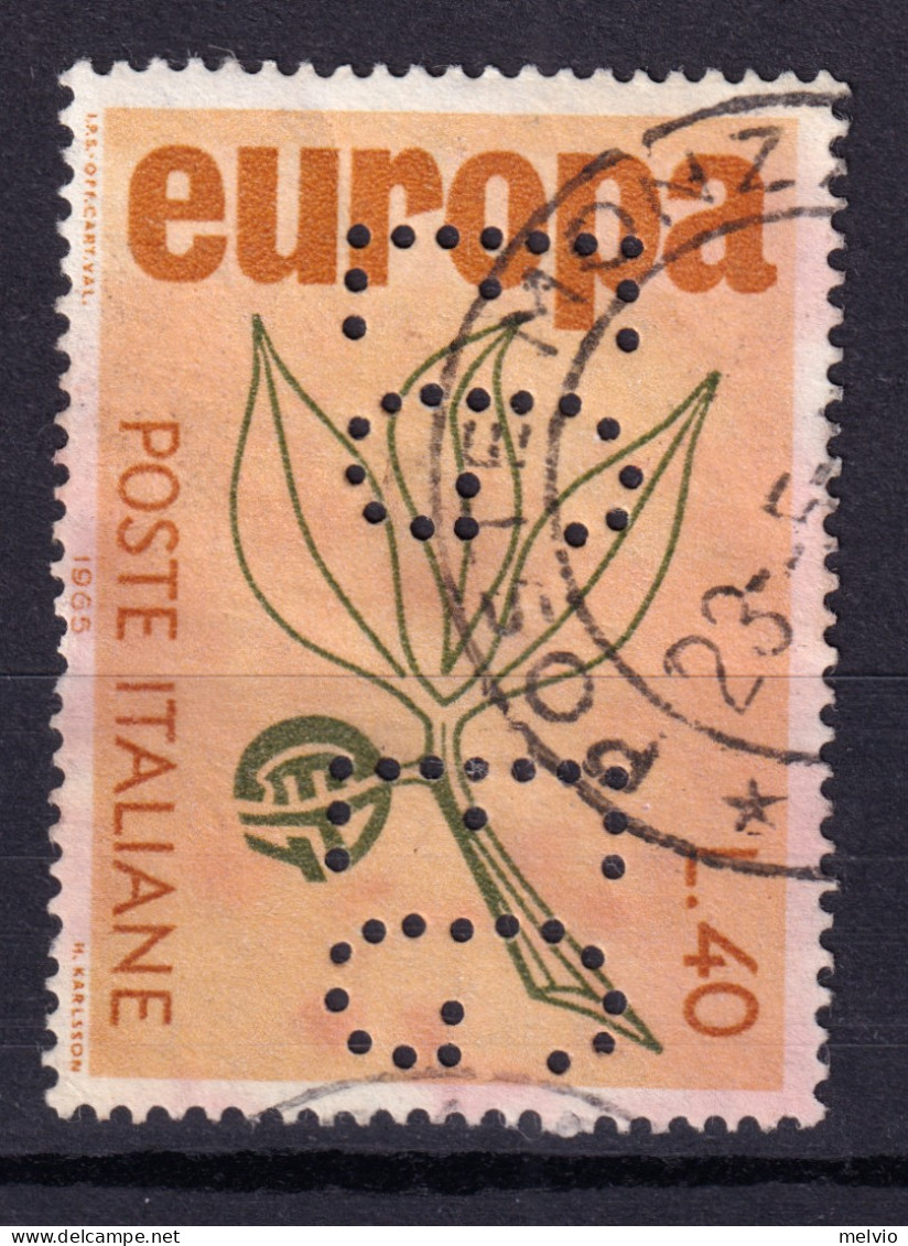 1965 Circa PERFIN E G (Egidio Galbani E Milano) Su Europa Lire 40,usato - 1961-70: Gebraucht