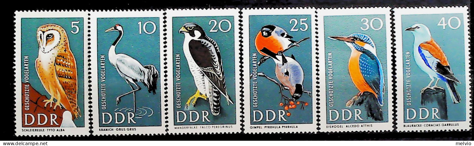 1967-Germania (MNH=**) Serie 6 Valori Uccelli - Autres & Non Classés