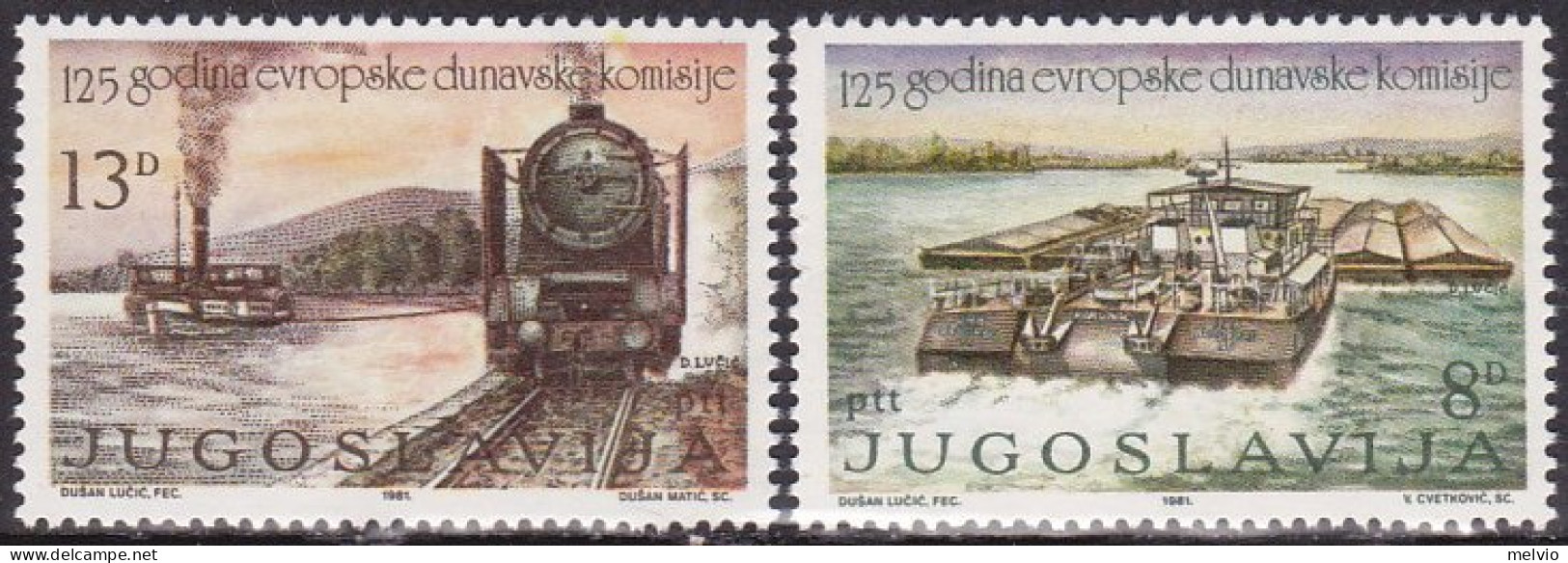 1981-Jugoslavia (MNH=**) S.2v."125 Anniversario Della Fondazione Della Commissio - Autres & Non Classés
