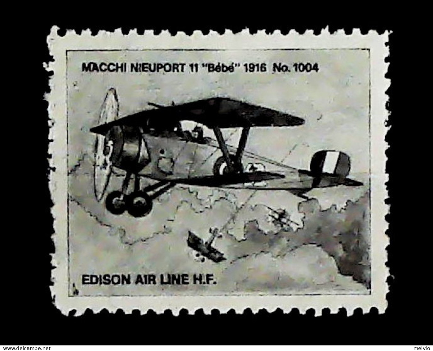 1920circa-Italia (MNH=**) Aereonautica Macchi Nieuport Erinnofilo - Vignetten (Erinnophilie)