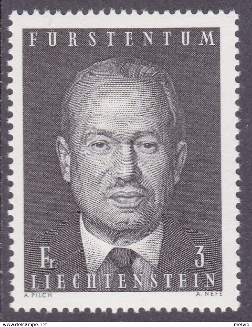 1970-Liechtenstein (MNH=**) 1v."Princ.Francesco Giuseppe II°" - Ongebruikt