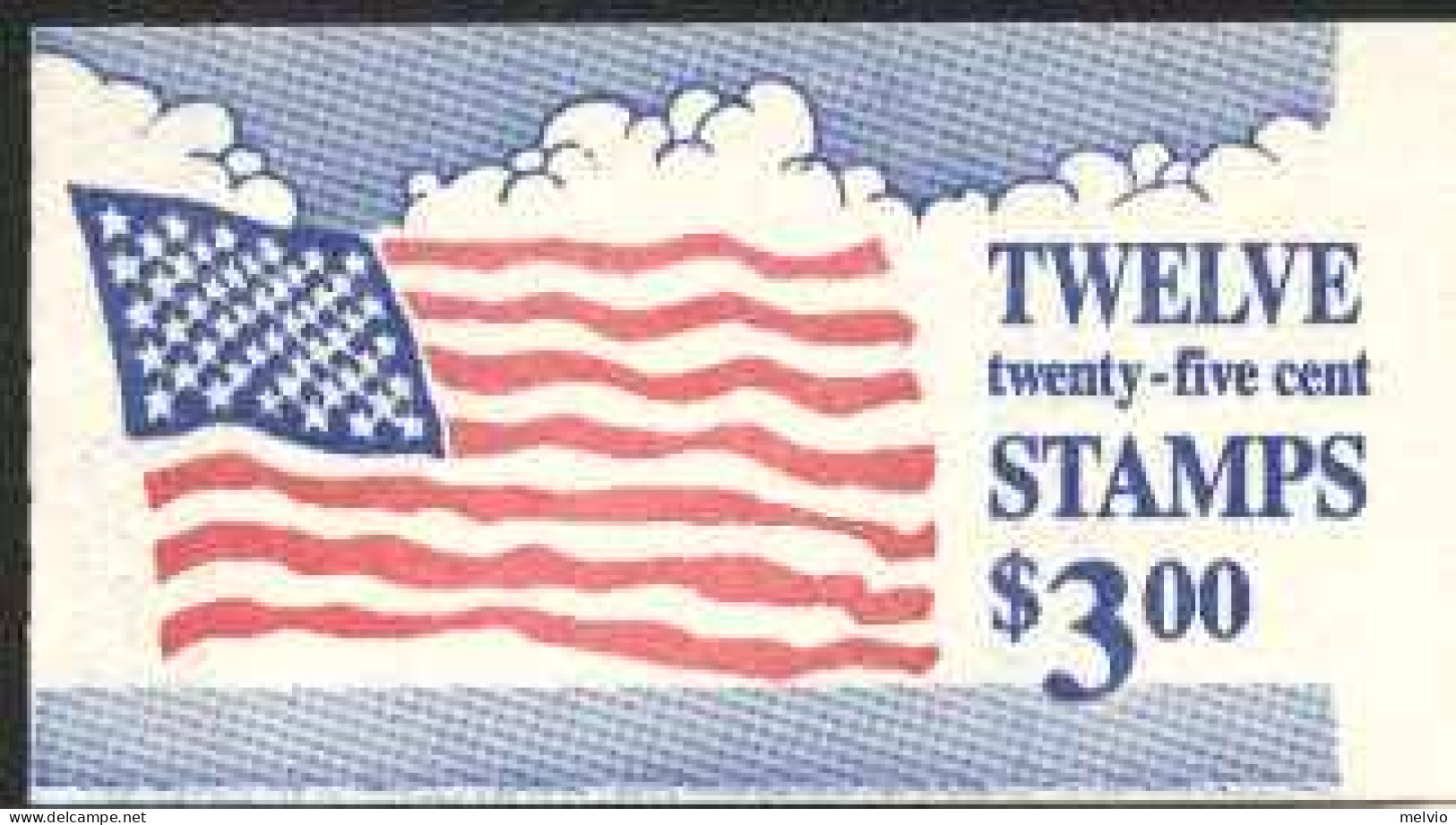 1988-U.S.A. (MNH=**) Libretto A Copertina "Bandiera" - Unused Stamps