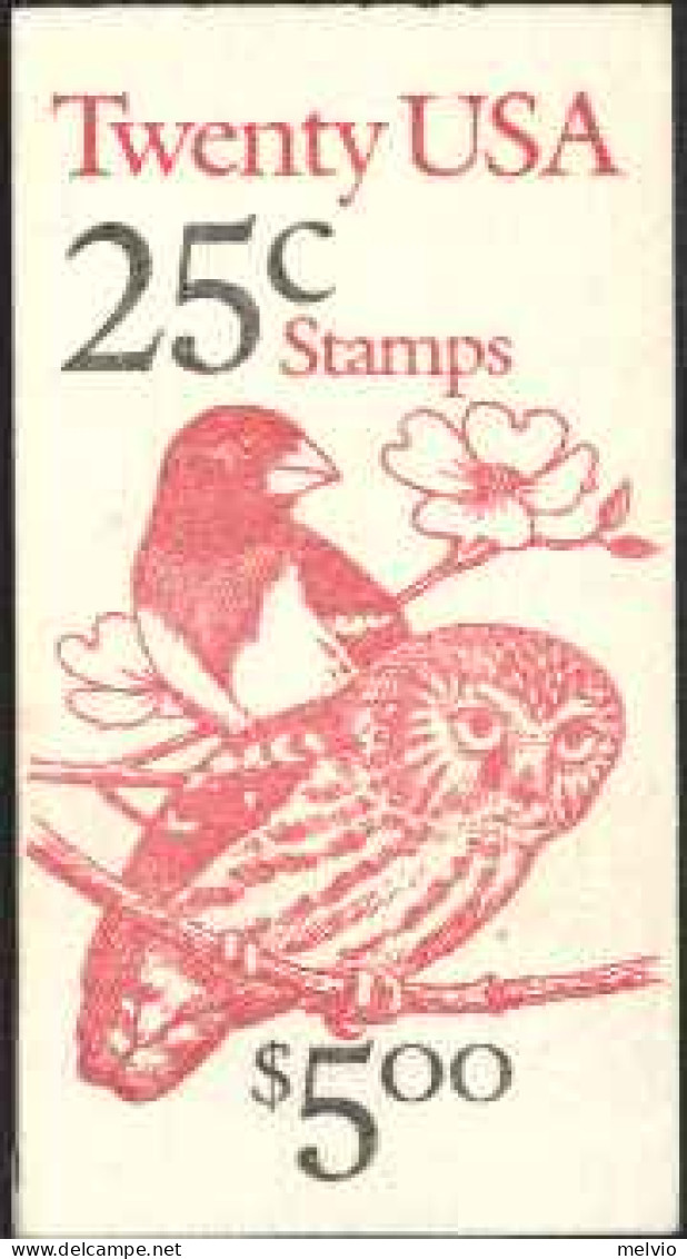 1988-U.S.A. (MNH=**) Libretto A Copertina "uccelli" - Unused Stamps