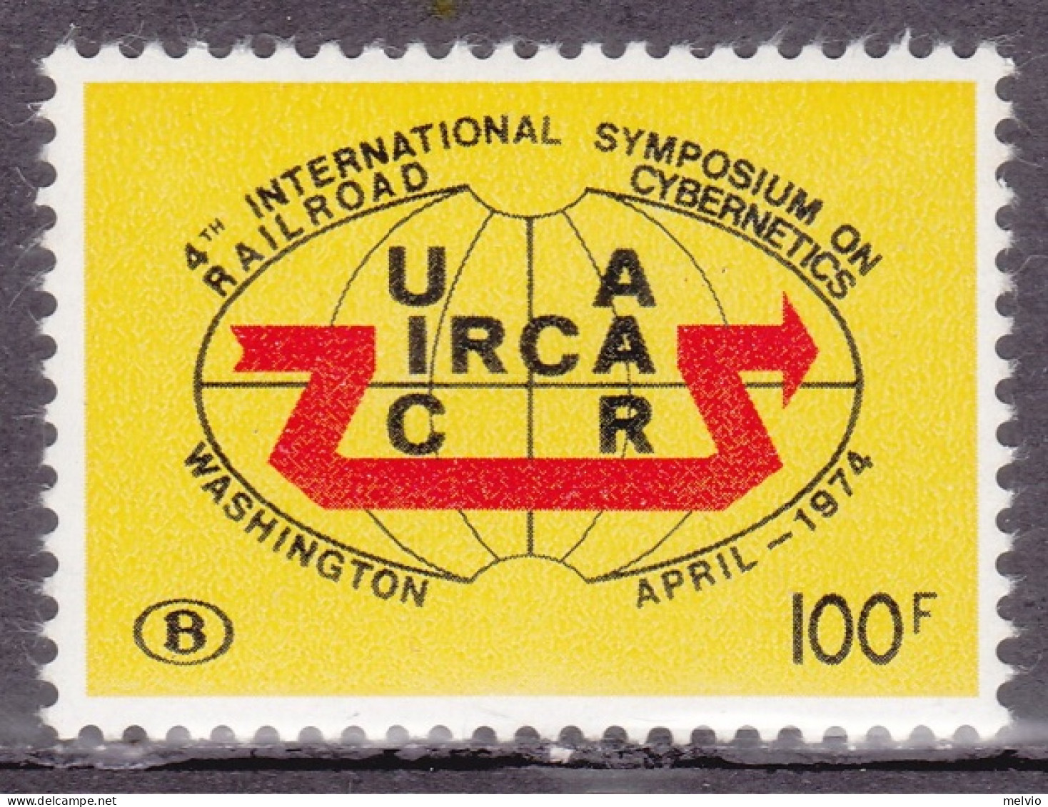 1974-Belgio (MNH=**) Pacchi Postali S.1v."Washington Congresso Internazionale Fe - Sonstige & Ohne Zuordnung