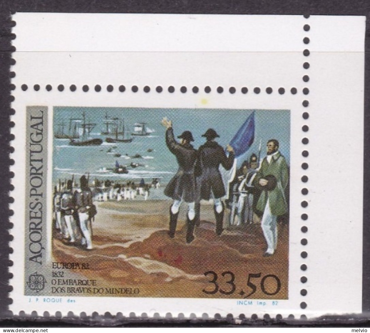 1982-Azzorre (MNH=**) S.1v."Europa,avvenimenti Storici"catalogo Unificato Euro 2 - Açores